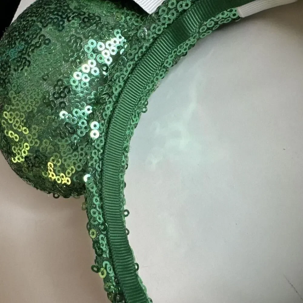 Coffee Theme Handmade Mickey Ears Sequined Adult‎ Size Coffee Cute Barista